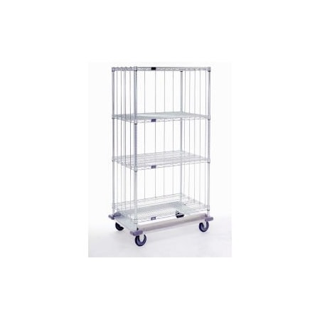 Global Equipment Nexel    86"L Rods For Wire Shelving Units - Chrome (Set of 3) AR86C3